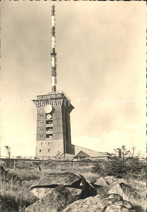 Brocken Harz Restaurant mit Sendeturm