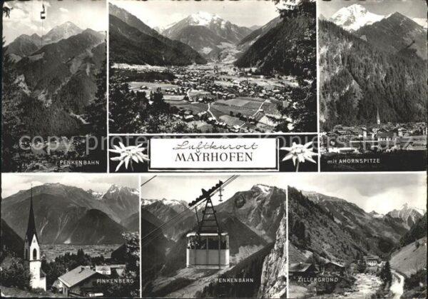 Mayrhofen Zillertal mit Ahornspitze Penkenbahn Zillergrund