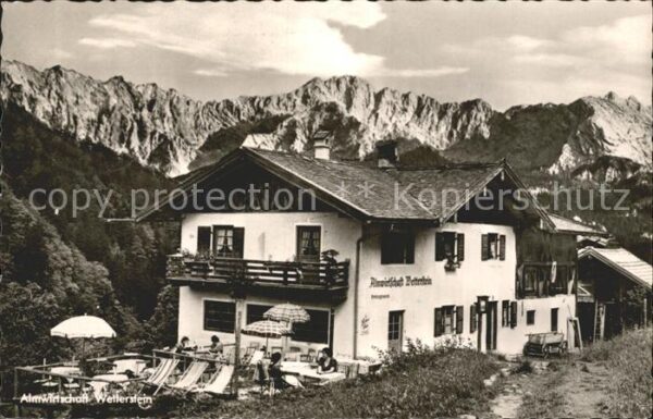 Wetterstein Almwirtschaft über Partnachklamm