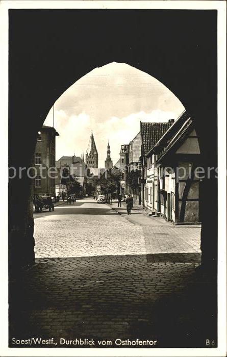 Soest Arnsberg Durchblick vom Osthofentor