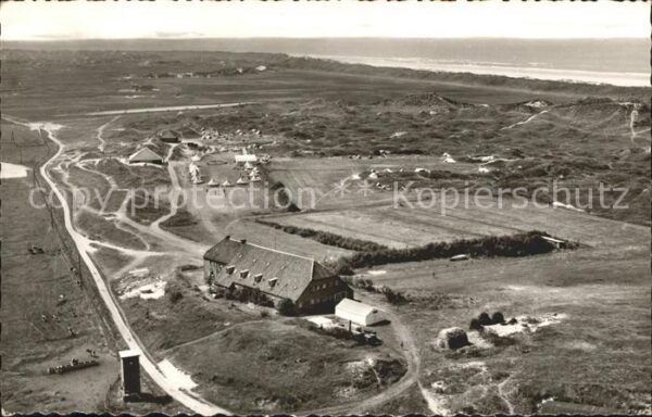 Langeoog Nordseebad Fliegeraufnahme Jugendherberge mit Camp