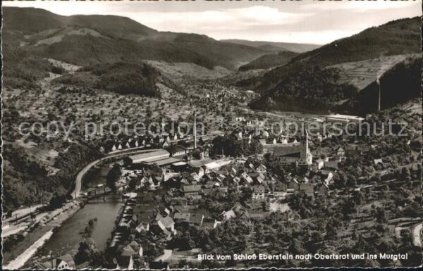Obertsrot Blick vom Schloß Eberstein