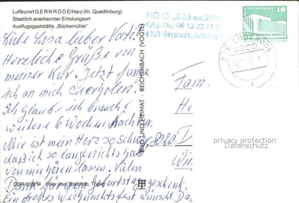 Gernrode Harz Restaurant Bückemühle – Bild 2