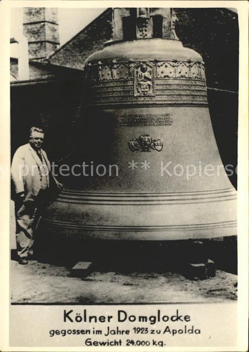 Apolda Kölner Domglocke gegossen 1923