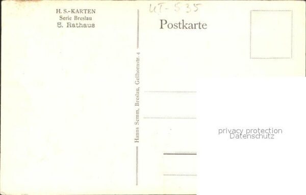 Breslau Niederschlesien Rathaus – Bild 2