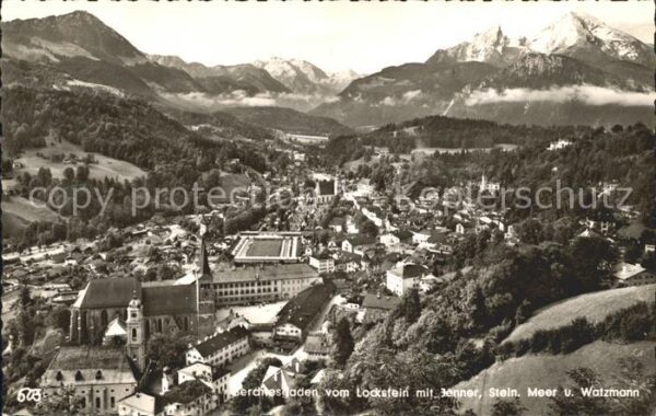 Berchtesgaden Vom Lockstein mit Jenner Steinernes-Mee
