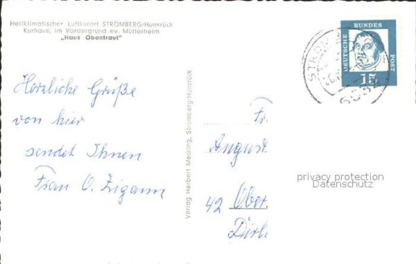 Stromberg Hunsrueck Kurhaus mit Mütterheim Haus-Obentraut – Bild 2