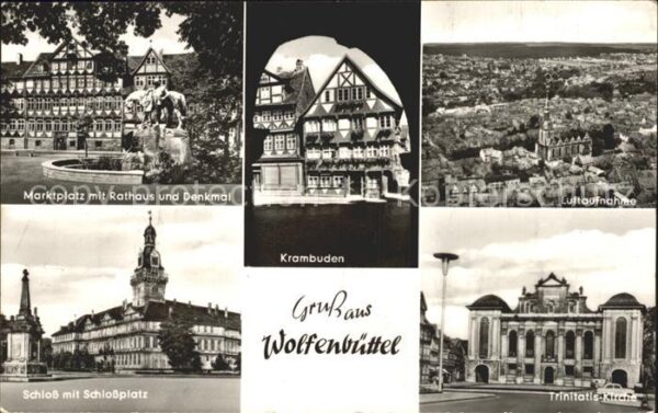 Wolfenbuettel Marktplatz Rathaus Krambuden Schloss Tr