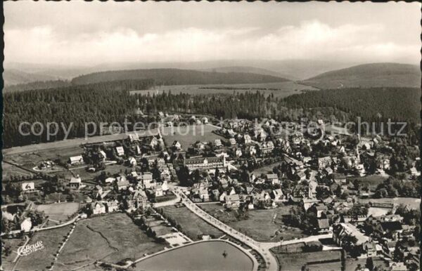 Hahnenklee-Bockswiese Harz Fliegeraufnahme