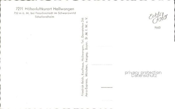Hallwangen Fliegeraufnahme Schullandheim – Bild 2
