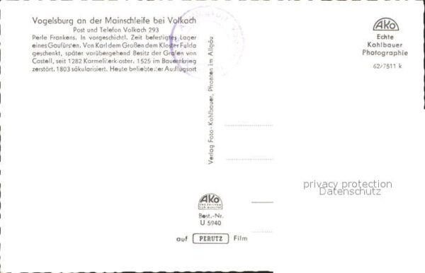 Vogelsburg Volkach mit Escherndorf Mainpartie Nordheim – Bild 2