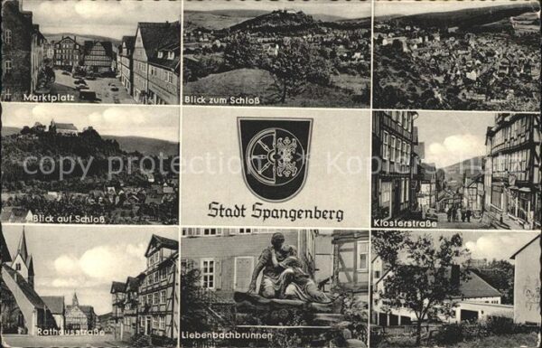 Spangenberg Hessen Klosterstrasse Schloß Marktplatz Lieben