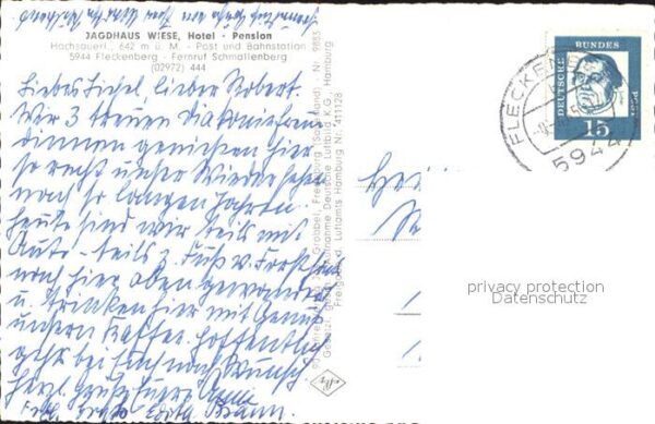 Fleckenberg Jagdhaus Wiese Hotel Pension Fliegerauf – Bild 2