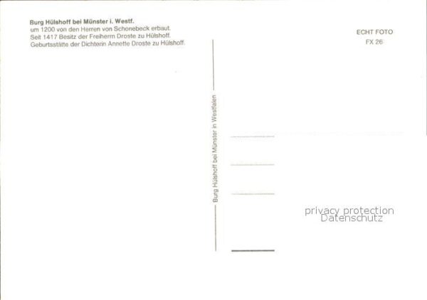 Muenster Westfalen Burg Hülshoff – Bild 2