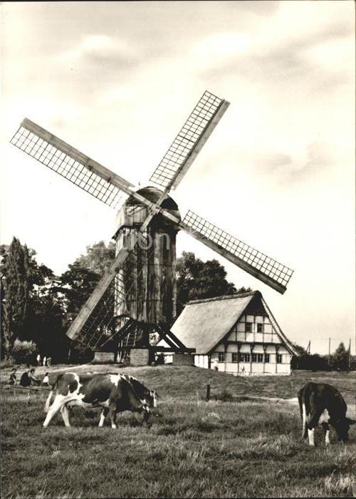 Muenster Westfalen Bockwindmühle und Mühlenhaus
