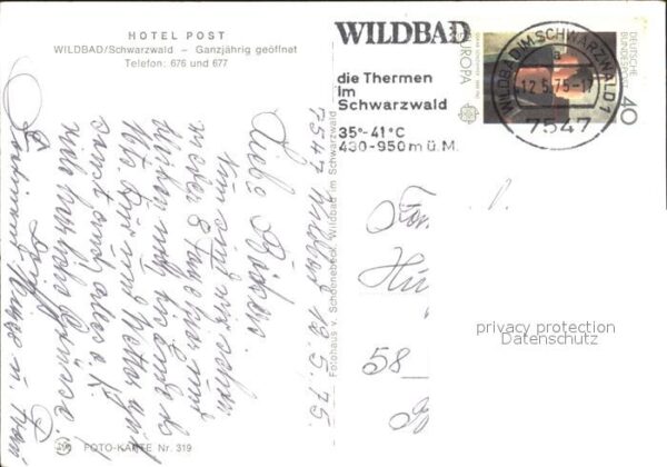 Wildbad Schwarzwald Hotel Post – Bild 2