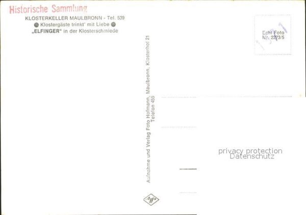 Maulbronn Klosterkeller einst Klosterschmiede – Bild 2
