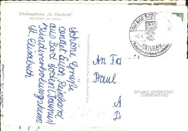 Bad Soden Taunus Erholungsheim St. Elisabeth – Bild 2