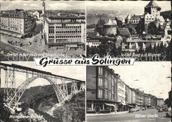 Solingen Sali-Haus Stadtkirche Schloß Burg an de