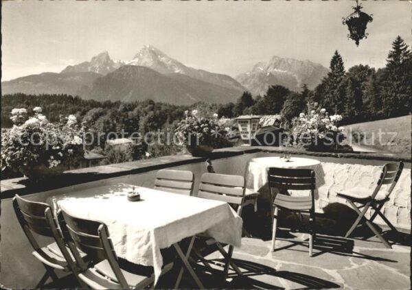Berchtesgaden Cafe Haus am Berg Terrasse