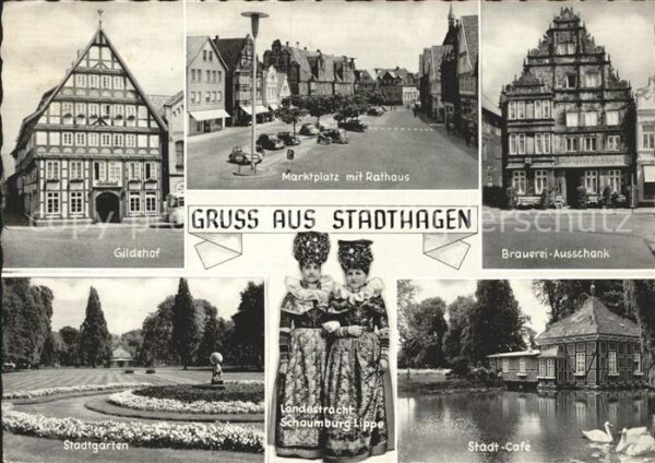 Stadthagen Gilderhof Rathaus Stadtgarten Brauerei-