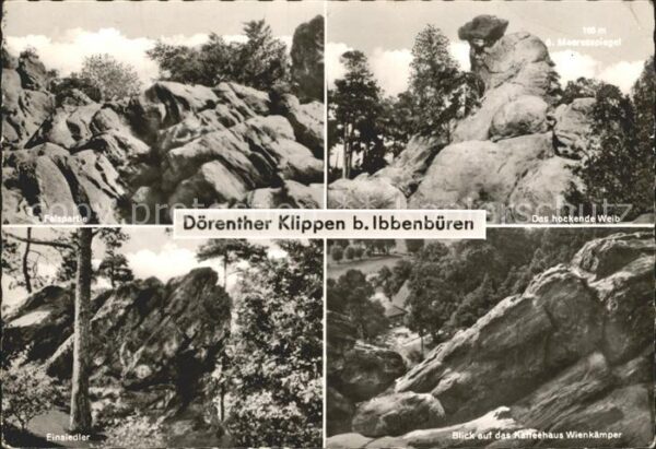 Ibbenbueren Dörenther Klippen Hockendes Weib Einsie