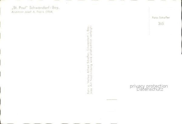 Schwandorf Kirche St. Paul innen – Bild 2