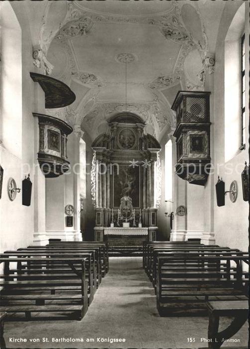 Koenigsee Berchtesgaden Kirche innen