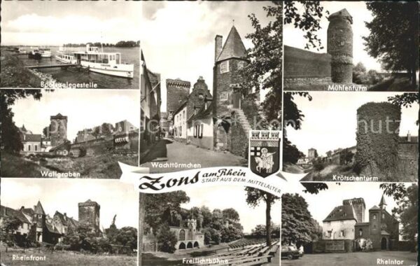 Zons Mühlenturm Krötschenturm Wallgraben
