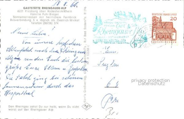 Presberg Rheingau Gaststätte Rheingauer Alp – Bild 2