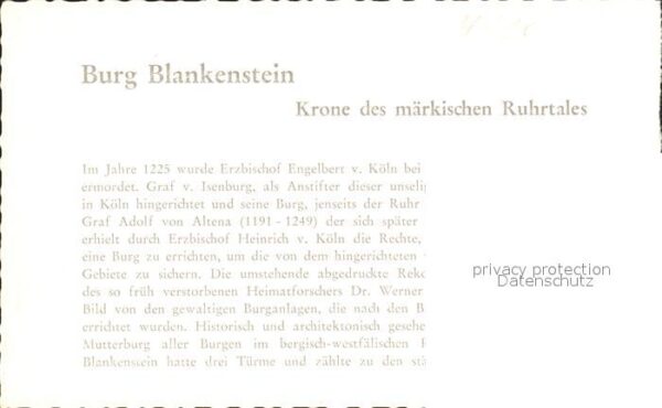 Blankenstein Ruhr Burg Blankenstein – Bild 2