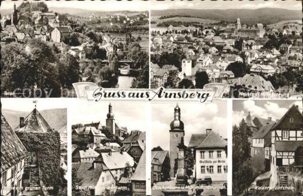 Arnsberg Westfalen Grüner Turm Glockenturm Kaiserpförtchen