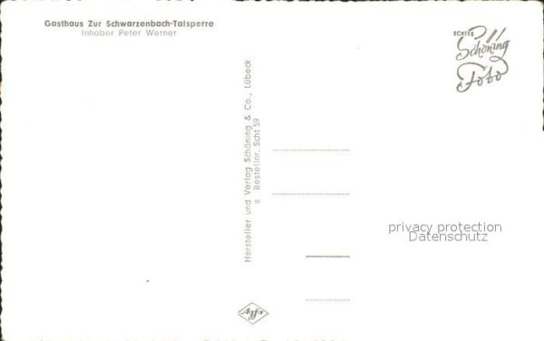 Schwarzenbachtalsperre Gasthaus zur Schwarzenbach- Talsperre – Bild 2