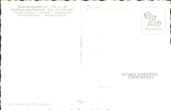 Obersimonswald Gasthaus zum Rebstock – Bild 2