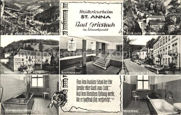 Bad Griesbach Schwarzwald  Kuranlage Kapelle Moorbad