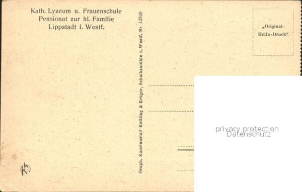 Lippstadt Katholisches Lyzeum Frauenschule Haupte – Bild 2