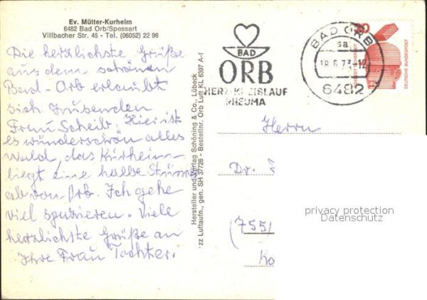 Bad Orb Evangelisches Mütter- Kurheim – Bild 2