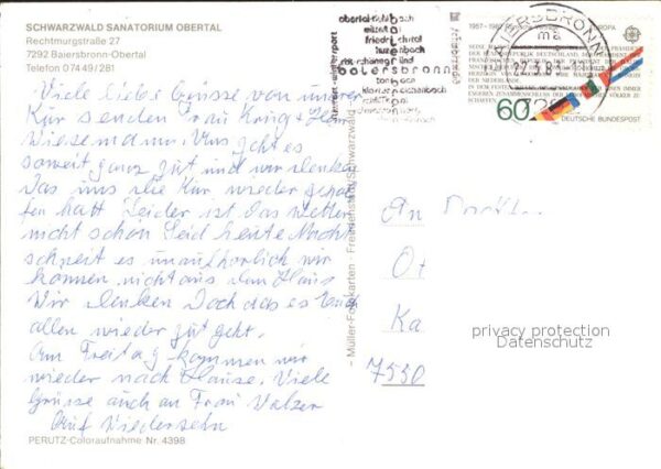 Baiersbronn Schwarzwald Schwarzwald Sanatorium Obertal – Bild 2