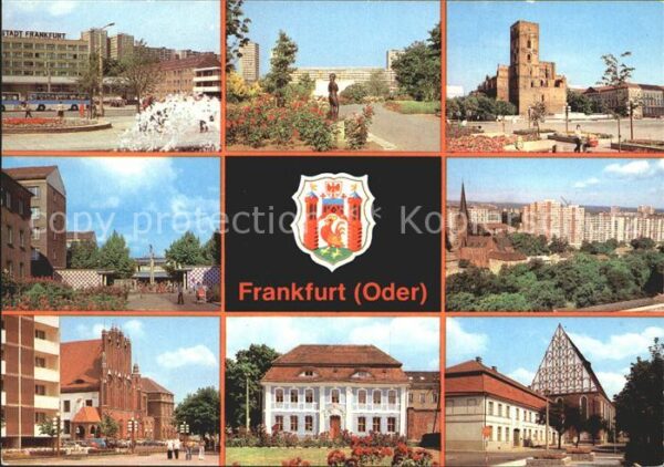 Frankfurt Oder Karl Marx- Strasse Rathaus Botanischer