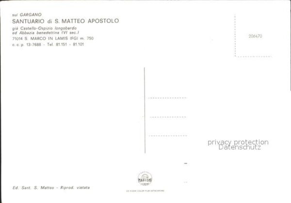 Foggia Santuario di San Matteo Apostolo – Bild 2