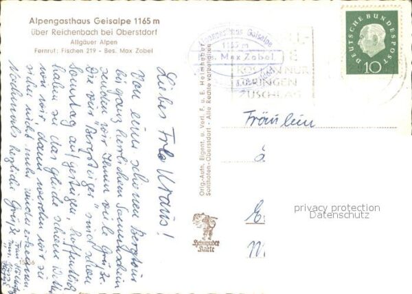 Reichenbach Oberstdorf Alpengasthaus Geisalpe Geisalpe- Brunne – Bild 2