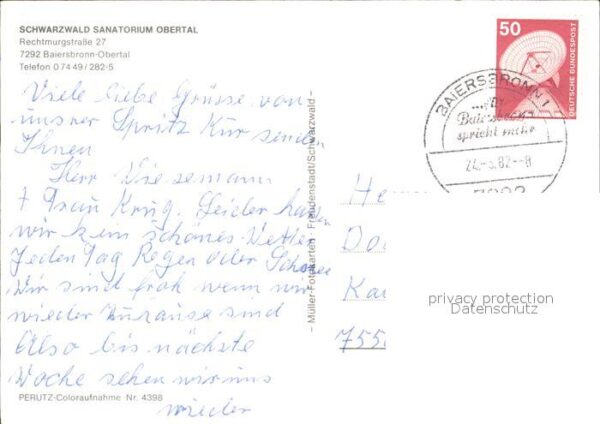 Baiersbronn Schwarzwald Schwarzwald Sanatorium Obertal – Bild 2
