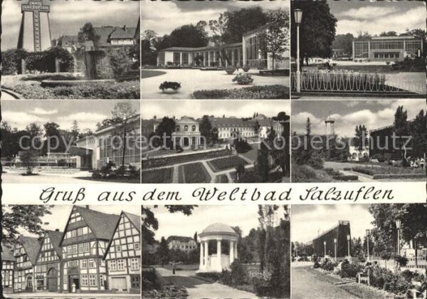 Bad Salzuflen Kurhaus Kurpark Pavillon Fachwerkhäuser