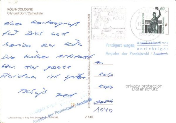 Koeln Rhein Fliegeraufnahme – Bild 2