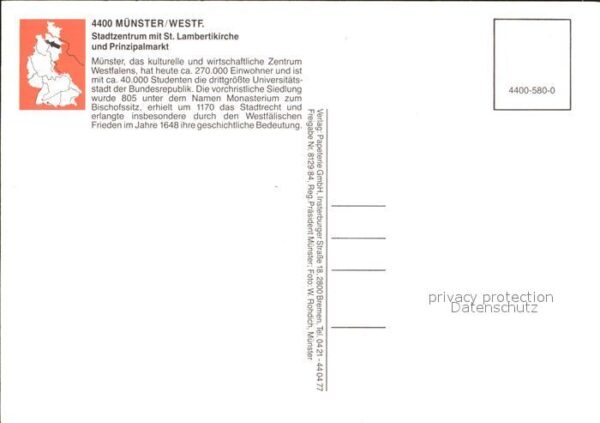 Muenster Westfalen Fliegeraufnahme Stadtzentrum – Bild 2
