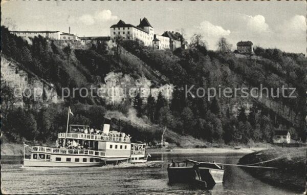 Dampfer Seitenrad Fürstenberg-Weser Porzellan-Manukafur J