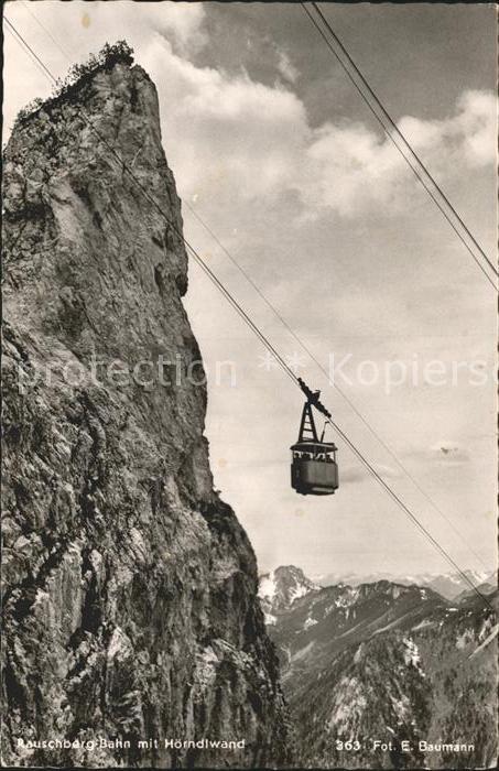Foto Baumann E. Nr. 363 Rauschberg-Seilbahn Hörndlwand