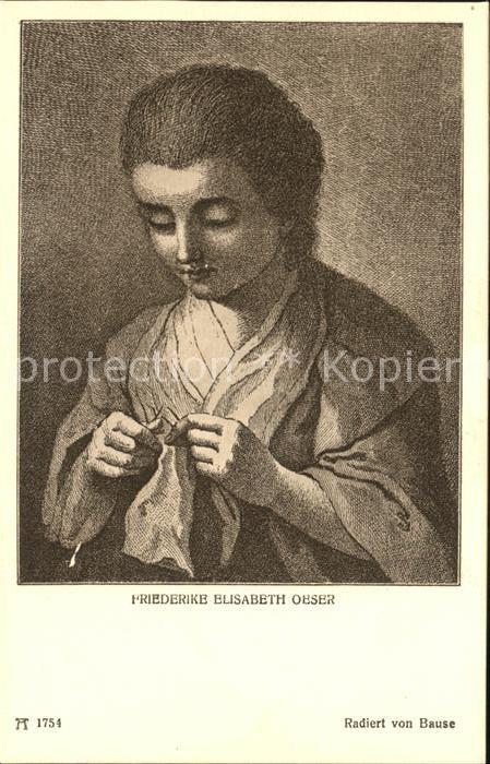 Verlag Ackermann Kuenstlerpostkarte Nr. 1754 Friederike Elisabeth Oeser Goethe