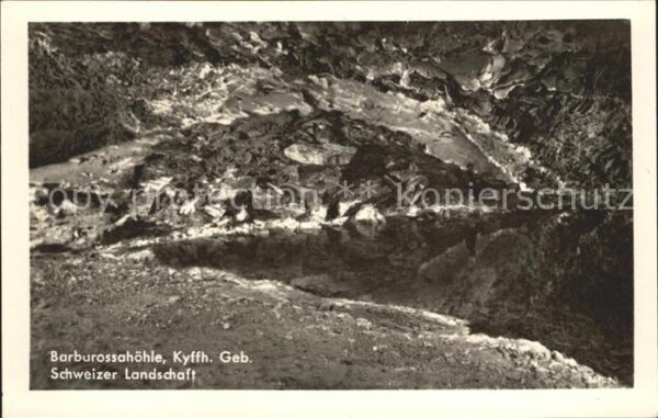 Hoehlen Caves Grottes Barbarossahöhle Kyffhäuser Gebirge Schw