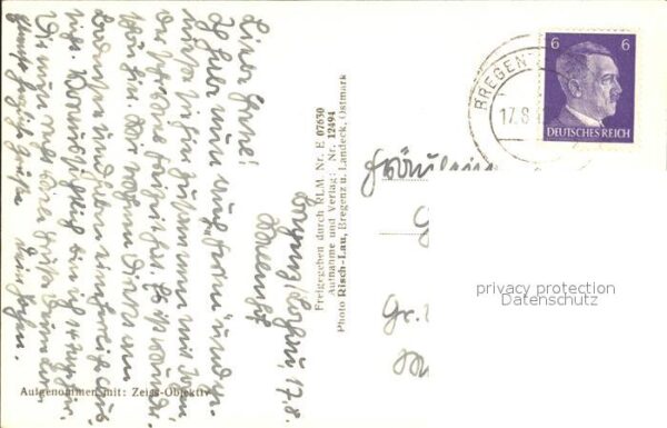 Foto Risch-Lau Nr. 12494 Bregenz am Bodensee Pfänder-Seilb – Bild 2